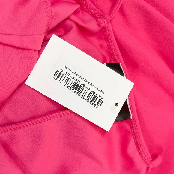 Pink Lily You Make My Heart Shine Dress Hot Pink - Picture 11 of 12